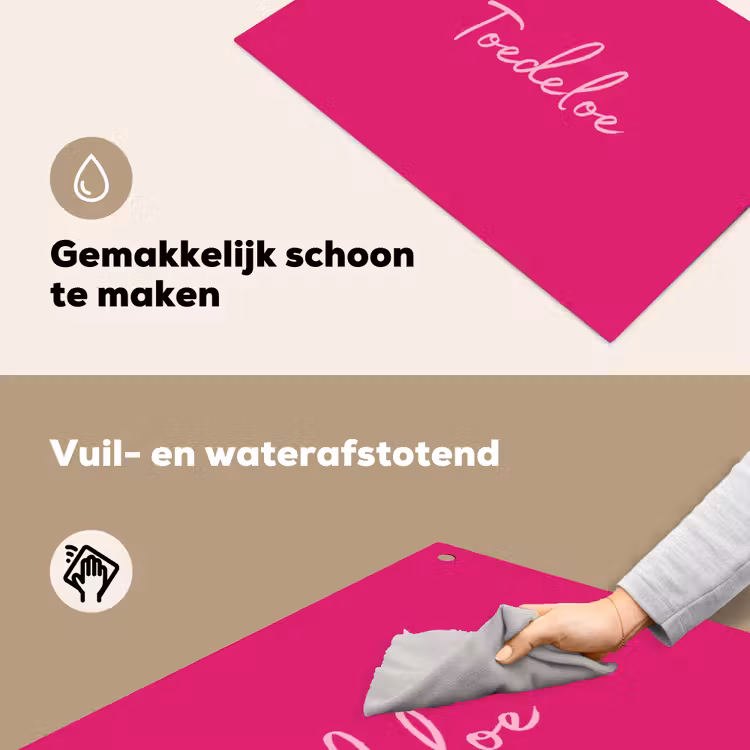 Toedeloe - Roze Inductie beschemer met haakjes klein -ky-schoon-nl