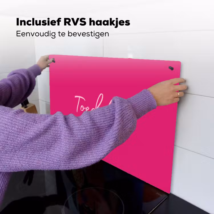 Toedeloe - Roze Inductie beschemer met haakjes klein -ky-ophangen-nl