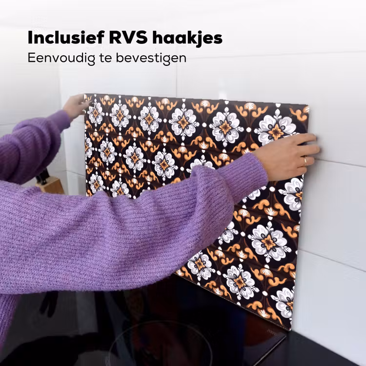 traditioneel - Element - Kleurrijk Inductie beschemer met haakjes klein 777 -ky-ophangen-nl