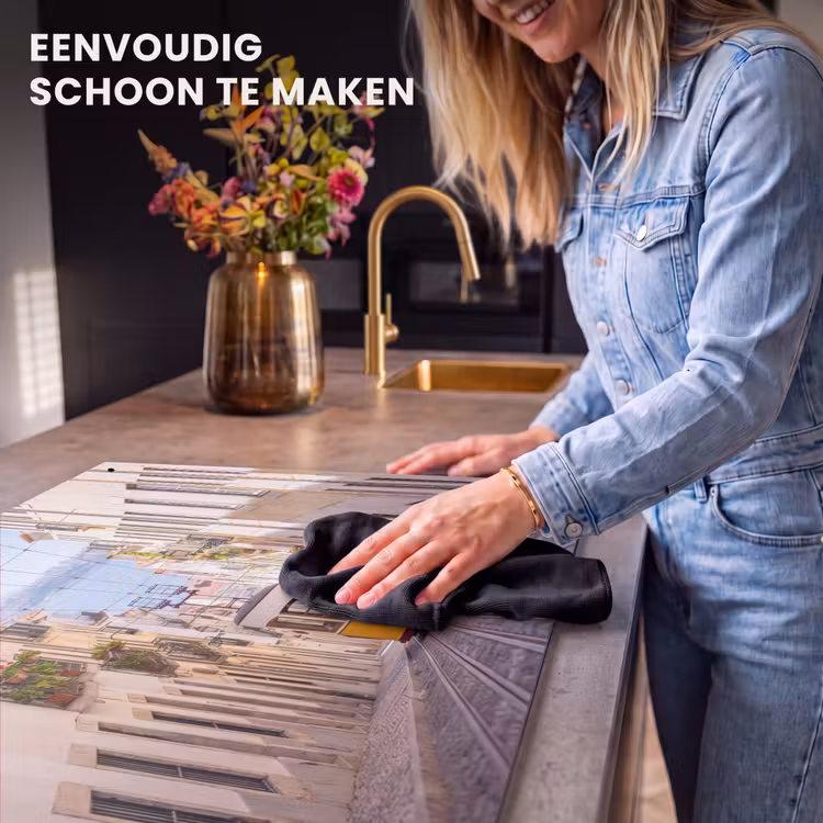 Tram - Straat - Stad - Architectuur - Geel Inductie beschemer met haakjes klein -ky-schoon-nl