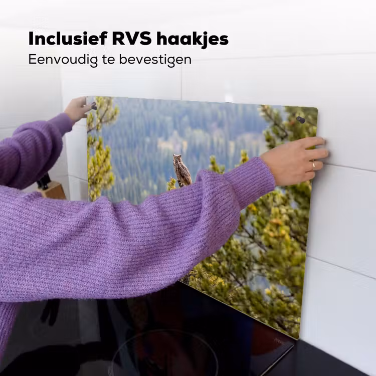 Uil - Oehoe - Bomen - Natuur Inductie beschemer met haakjes klein -ky-ophangen-nl