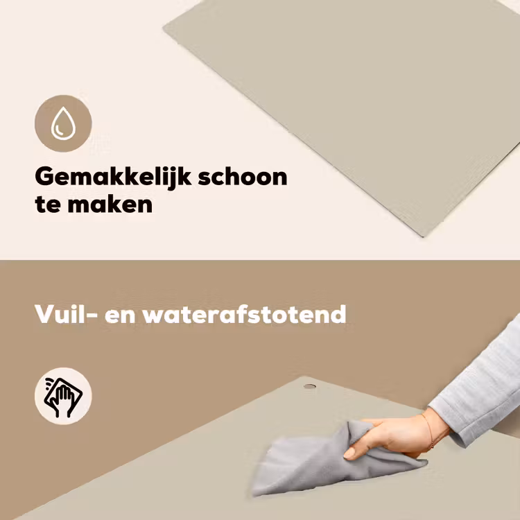 Urban - Pebble - Grijs Inductie beschemer met haakjes klein 777 -ky-schoon-nl