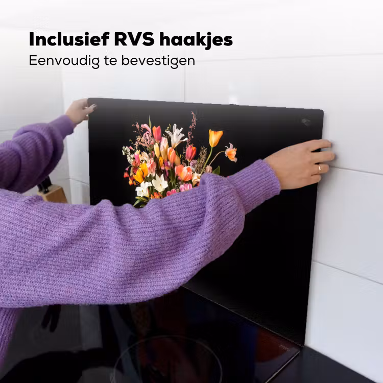 Vaas - Bloemen - Tulpen Inductie beschemer met haakjes klein -ky-ophangen-nl