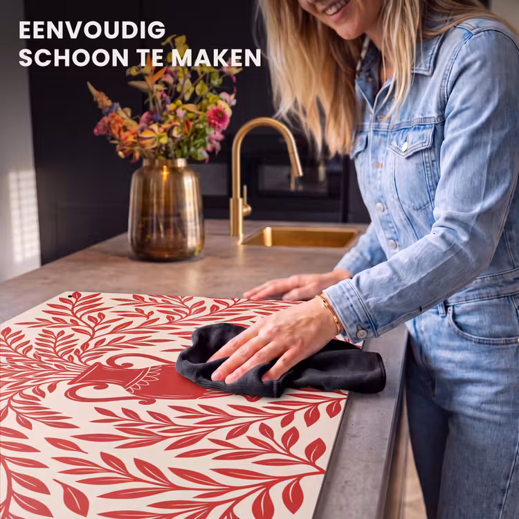 Vaas - Planten - Decoratie - Abstract - Rood Inductie beschemer met haakjes klein -ky-schoon-nl
