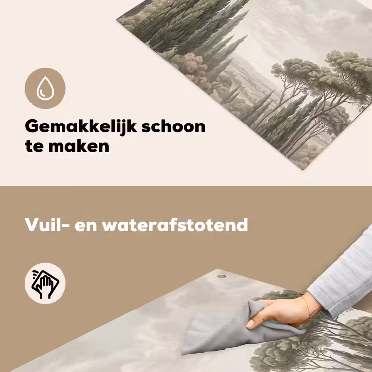 Vallei - Bos - Natuur - Groen Inductie beschemer met haakjes klein -ky-schoon-nl
