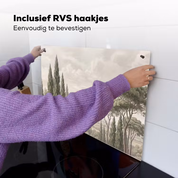 Vallei - Bos - Natuur - Groen Inductie beschemer met haakjes klein -ky-ophangen-nl
