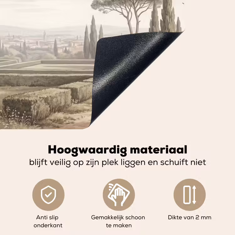 Vallei - Tuin - Natuur - Groen Inductie beschemer met haakjes klein -ky-onderkant-nl