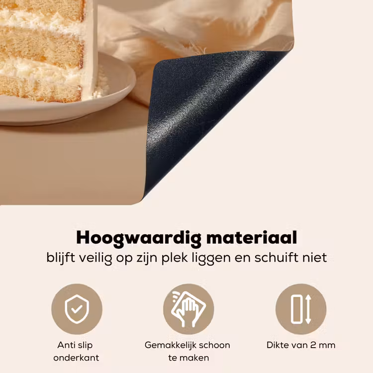 Vanilletaart - Cake - Romig Inductie beschemer met haakjes klein -ky-onderkant-nl