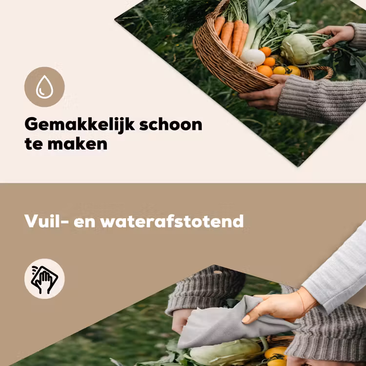 Veld - Groenten - Biologisch - Oogst Inductie beschemer met haakjes klein -ky-schoon-nl