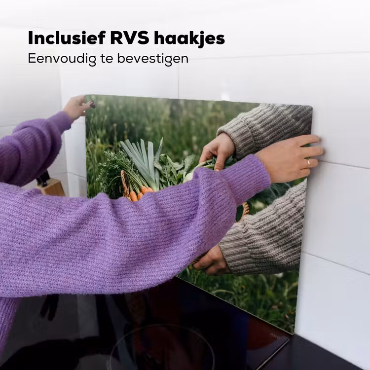 Veld - Groenten - Biologisch - Oogst Inductie beschemer met haakjes klein -ky-ophangen-nl