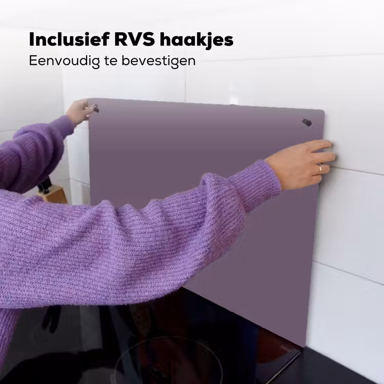 Velvet - Aubergine - Paars Inductie beschemer met haakjes klein 777 -ky-ophangen-nl
