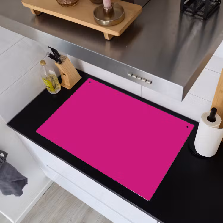Velvet - Magenta - Roze Inductie beschemer met haakjes klein 777 -sfeer1