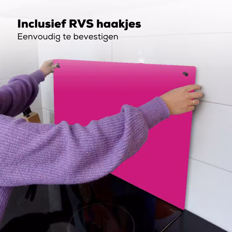 Velvet - Magenta - Roze Inductie beschemer met haakjes klein 777 -ky-ophangen-nl
