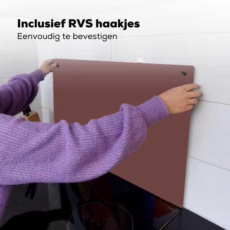 Velvet - Merlot - Rood Inductie beschemer met haakjes klein 777 -ky-ophangen-nl