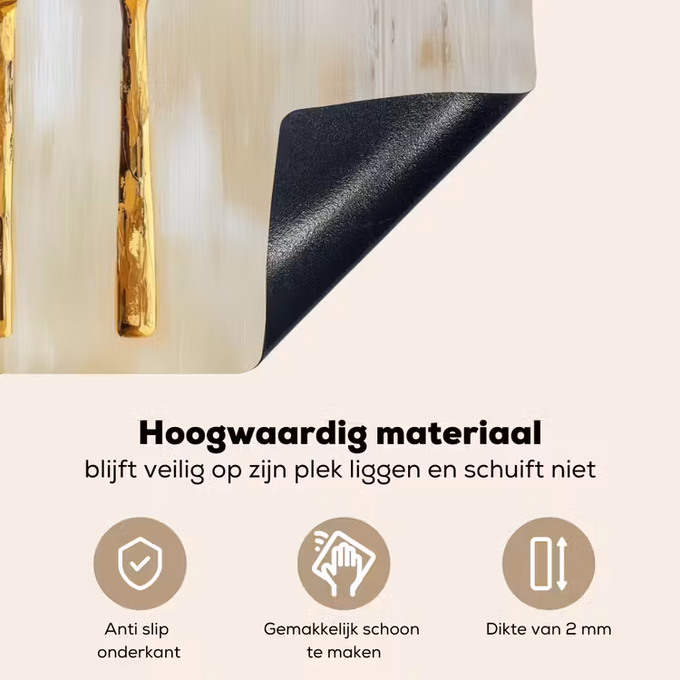 Verf - Goud - Bestek Inductie beschemer met haakjes klein -ky-onderkant-nl