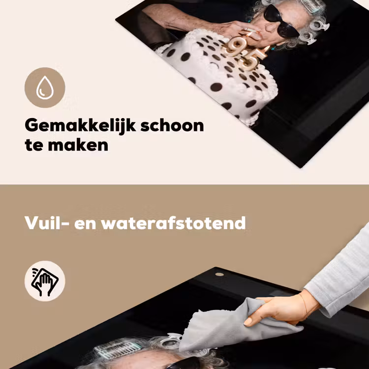 Verjaardag - Krulspeld - Oma Inductie beschemer met haakjes klein -ky-schoon-nl