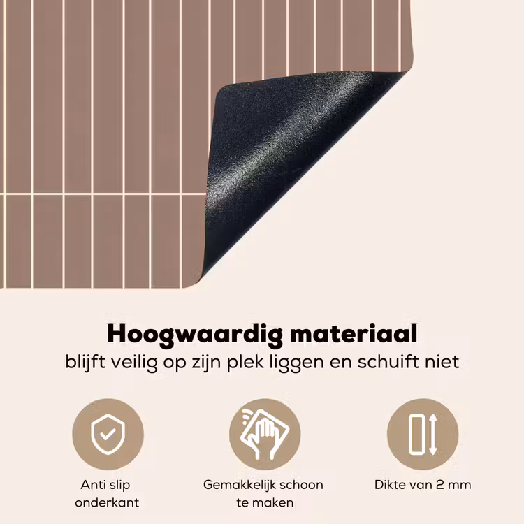 Verticaal - Wandtegel - Terracotta Inductie beschemer met haakjes klein 777 -ky-onderkant-nl