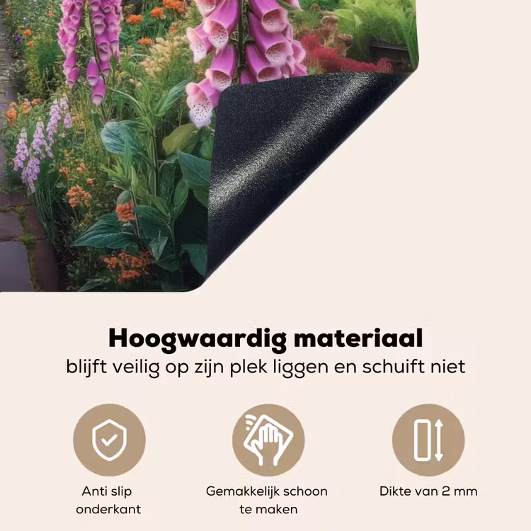 Vingerhoedskruid - Bloemen - Tuin Inductie beschemer met haakjes klein -ky-onderkant-nl
