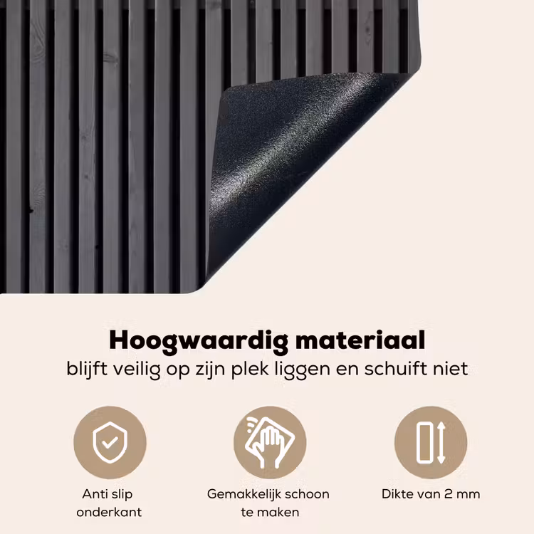 Vintage - Plank - Hout - Grijs Inductie beschemer met haakjes klein -ky-onderkant-nl