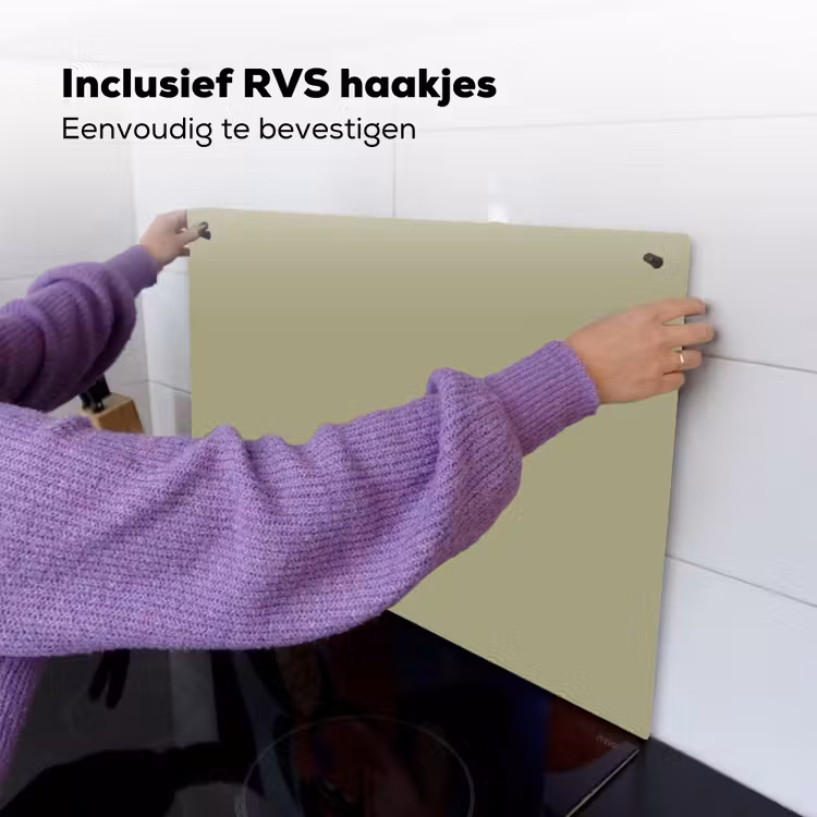 Vintage - Sage - Groen Inductie beschemer met haakjes klein 777 -ky-ophangen-nl