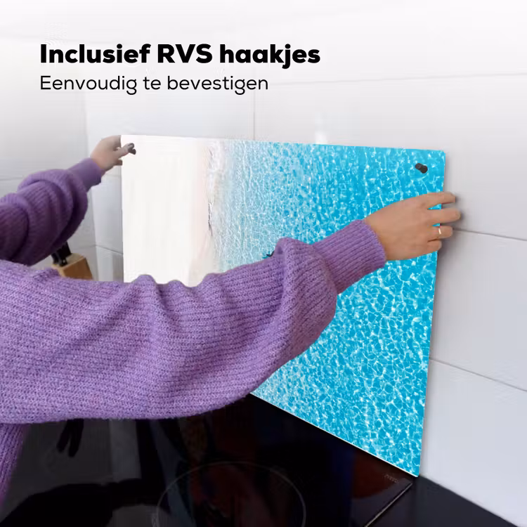 Vis - Oceaan - Strand - Turquoise - Natuur Inductie beschemer met haakjes klein -ky-ophangen-nl