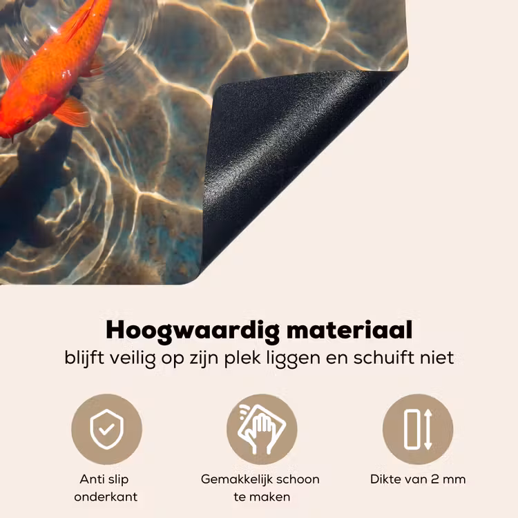 Vis - Water - Dieren - Oranje - Goud Inductie beschemer met haakjes klein -ky-onderkant-nl