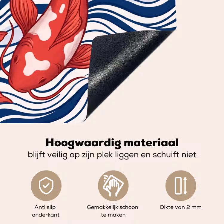 Vis - Water - Natuur - Illustratie - Rood Inductie beschemer met haakjes klein -ky-onderkant-nl