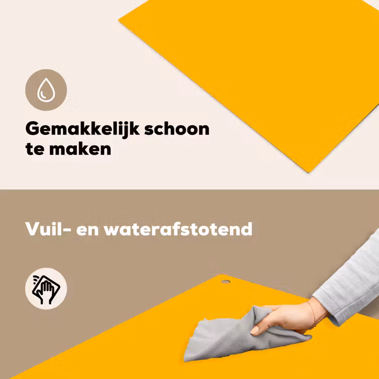 Vivid - Amber - Geel Inductie beschemer met haakjes klein 777 -ky-schoon-nl