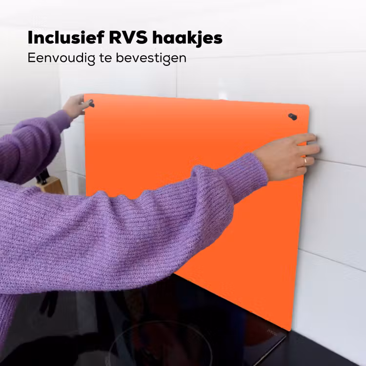 Vivid - Amber - Oranje Inductie beschemer met haakjes klein 777 -ky-ophangen-nl
