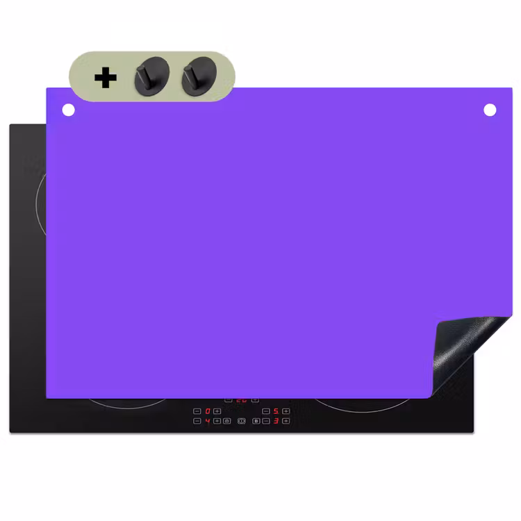 Vivid - Violet - Paars Inductie beschemer met haakjes klein 777 -3d