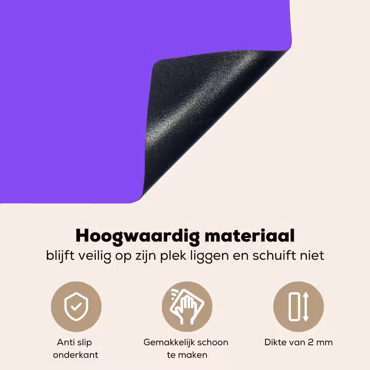Vivid - Violet - Paars Inductie beschemer met haakjes klein 777 -ky-onderkant-nl