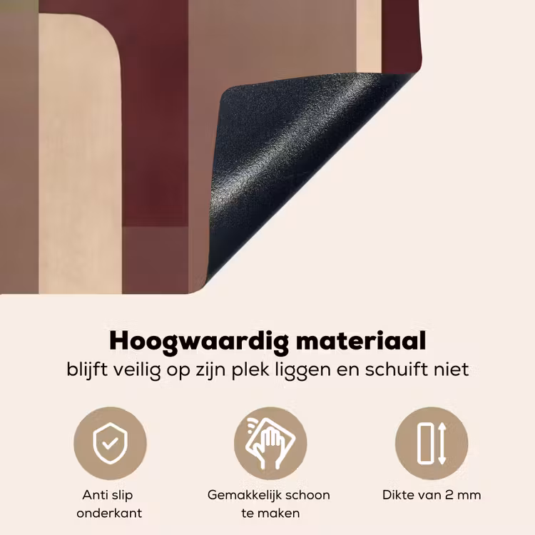 Vlakken - Abstract - Bordeaux - Lijnen Inductie beschemer met haakjes klein -ky-onderkant-nl
