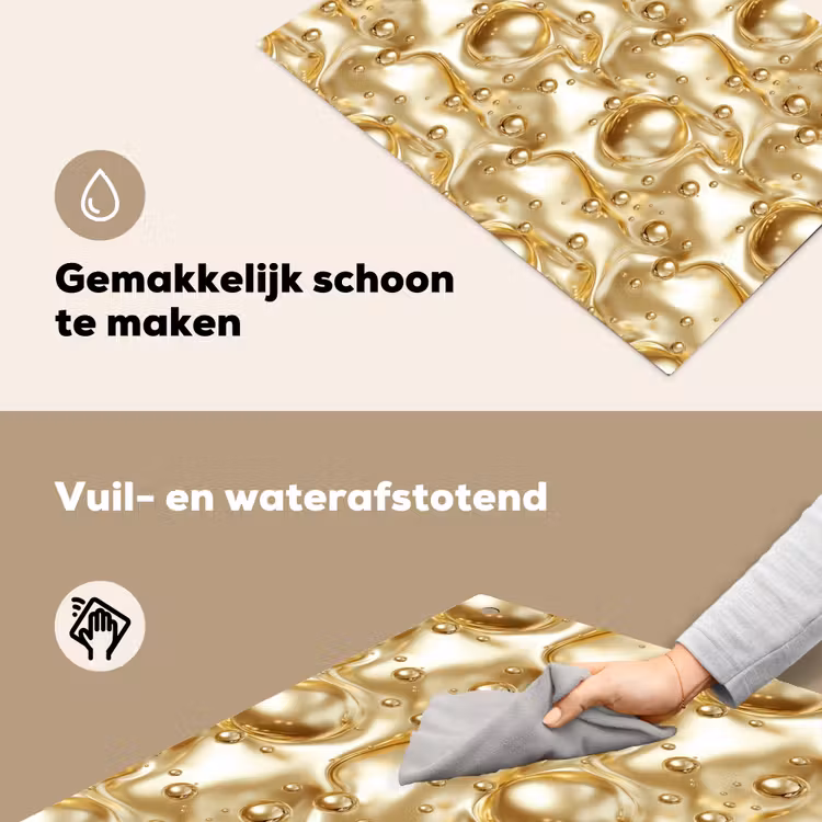 Vloeibaar - Druppels - Goud Inductie beschemer met haakjes klein 777 -ky-schoon-nl