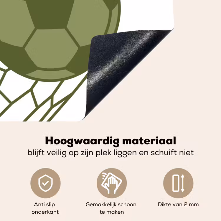 Voetbal - Goal - Sport - Groen Inductie beschemer met haakjes klein -ky-onderkant-nl