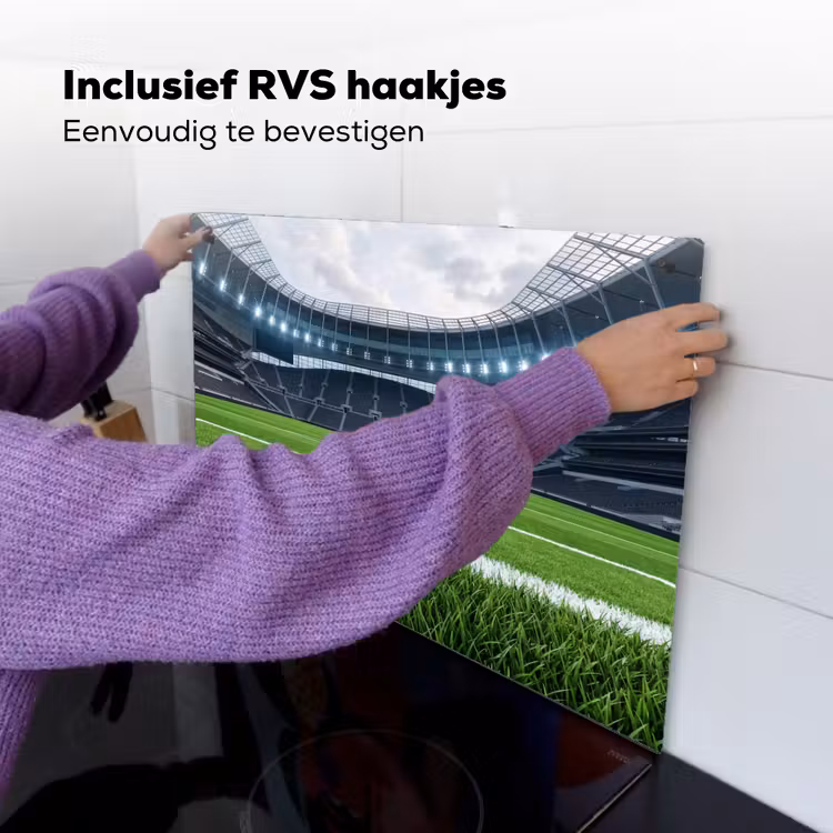 Voetbal - Stadion - Sport - Groen Inductie beschemer met haakjes klein -ky-ophangen-nl