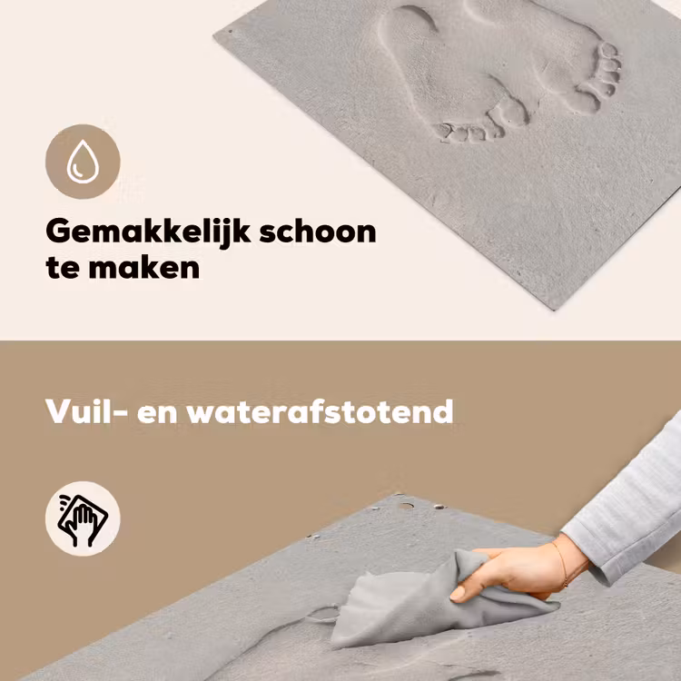 Voeten - Afdrukken - Zand Inductie beschemer met haakjes klein -ky-schoon-nl