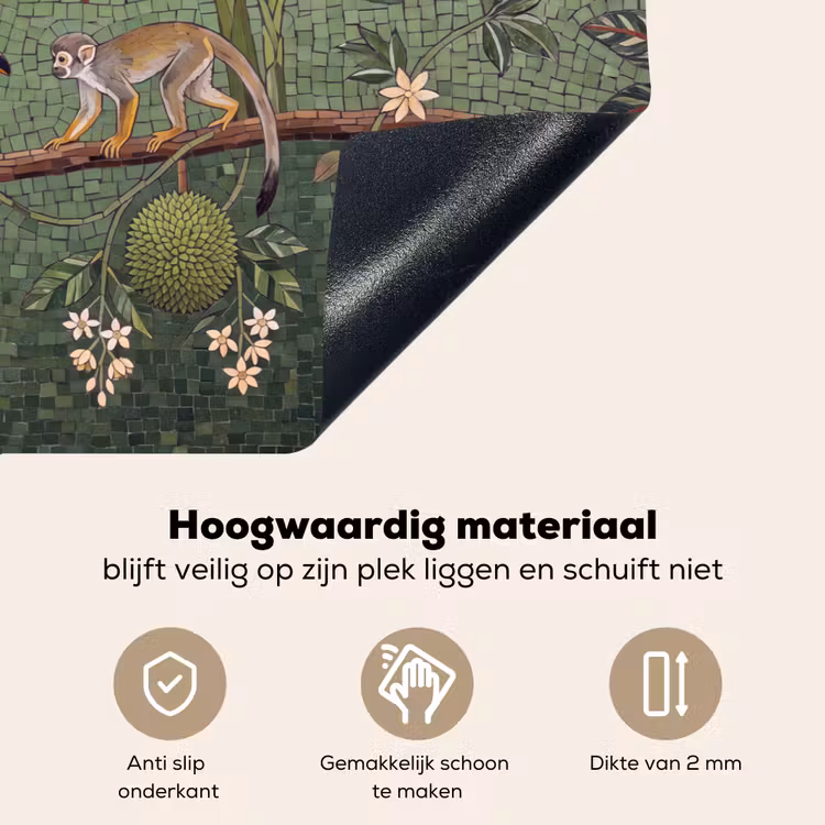 Vogel - Dier - Jungle - Mozaïek - Natuur Inductie beschemer met haakjes klein -ky-onderkant-nl