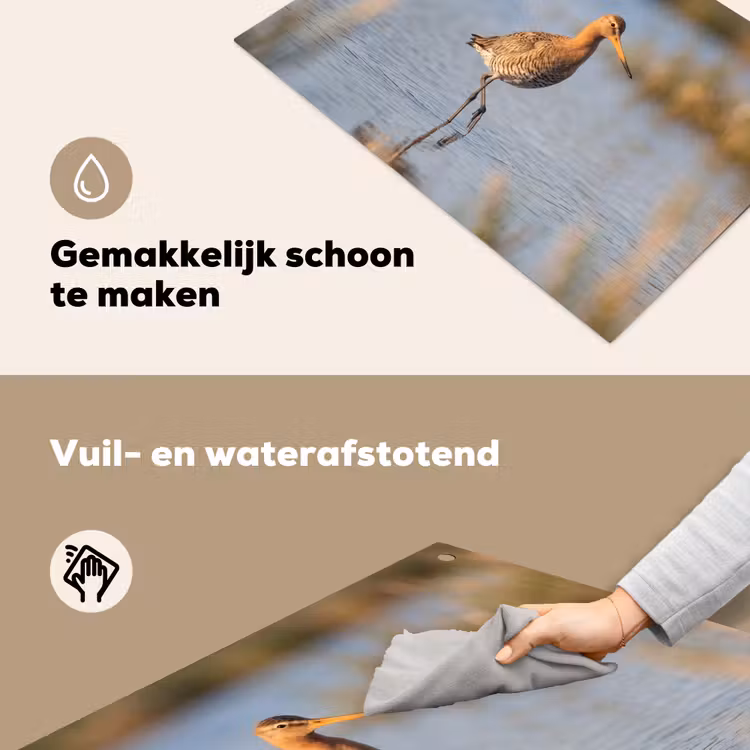 Vogel - Steltloper - Water - Natuur Inductie beschemer met haakjes klein -ky-schoon-nl