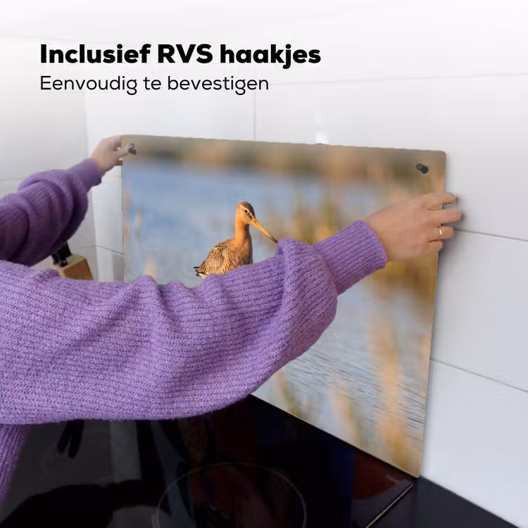 Vogel - Steltloper - Water - Natuur Inductie beschemer met haakjes klein -ky-ophangen-nl