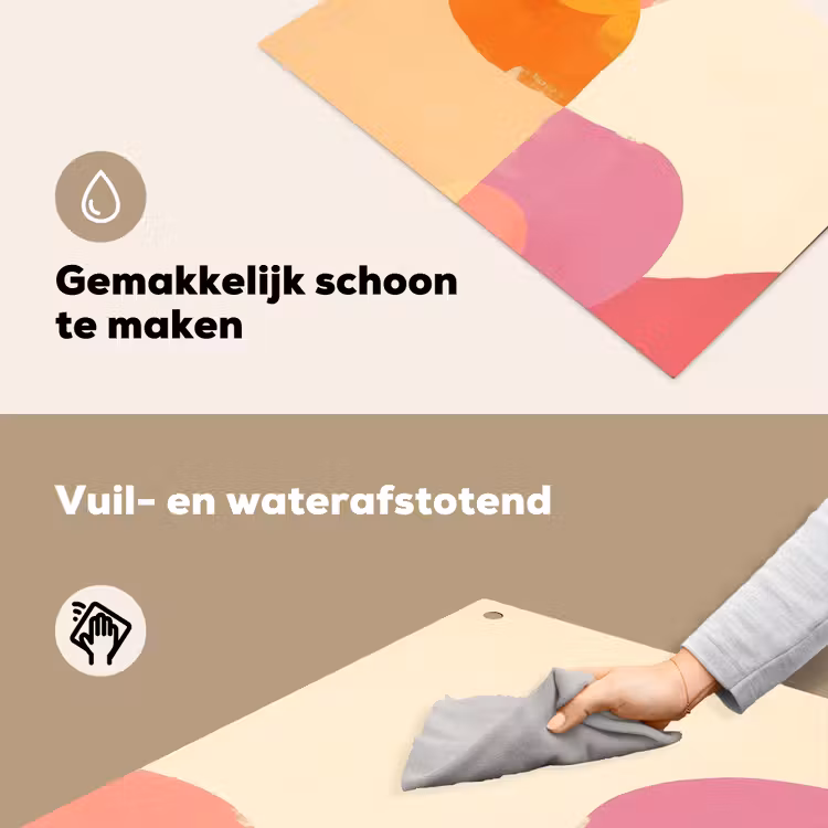 Vormen - Abstract - Kleurrijk Inductie beschemer met haakjes klein -ky-schoon-nl