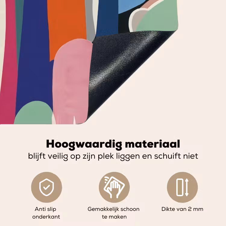 Vormen - Ritmisch - Kleuren - Abstract Inductie beschemer met haakjes middel -ky-onderkant-nl