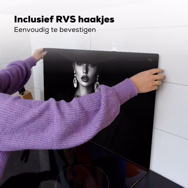 Vrouw - Cocktail - Chic Inductie beschemer met haakjes klein -ky-ophangen-nl