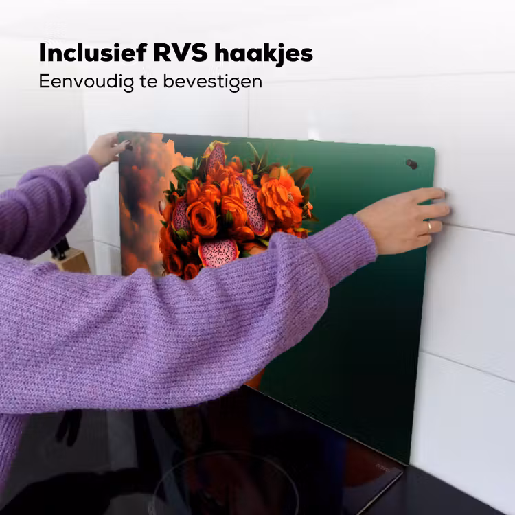 Vrouw - Drankenfruit - Rozen Inductie beschemer met haakjes klein -ky-ophangen-nl