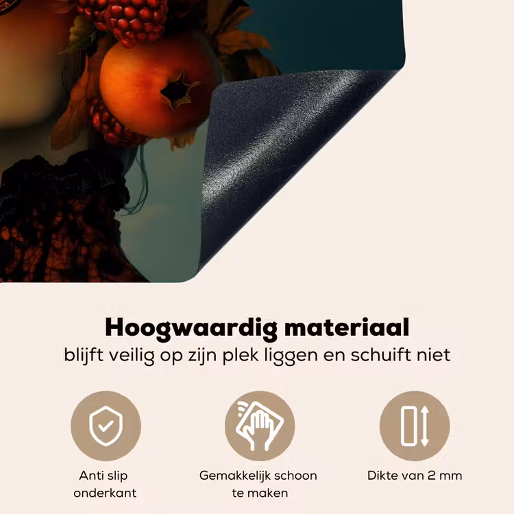 Vrouw - Granaatappel - Herfst - Zonnebril Inductie beschemer met haakjes klein -ky-onderkant-nl