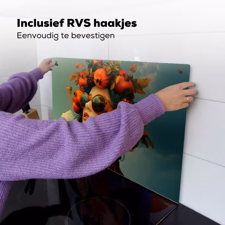 Vrouw - Granaatappel - Herfst - Zonnebril Inductie beschemer met haakjes klein -ky-ophangen-nl
