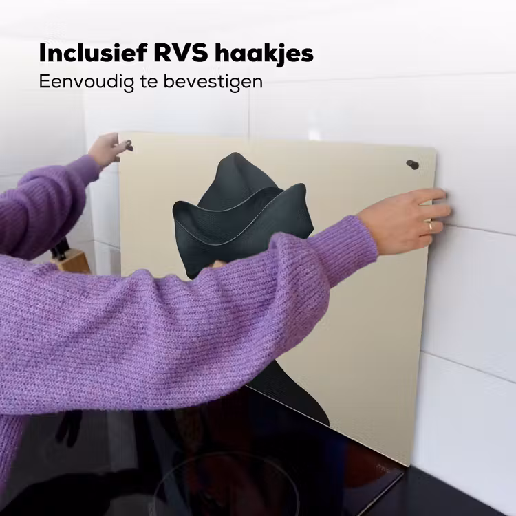 Vrouw - Groen - Hoed Inductie beschemer met haakjes klein -ky-ophangen-nl