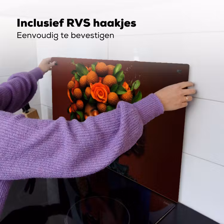 Vrouw - lychee - exotisch Inductie beschemer met haakjes klein -ky-ophangen-nl
