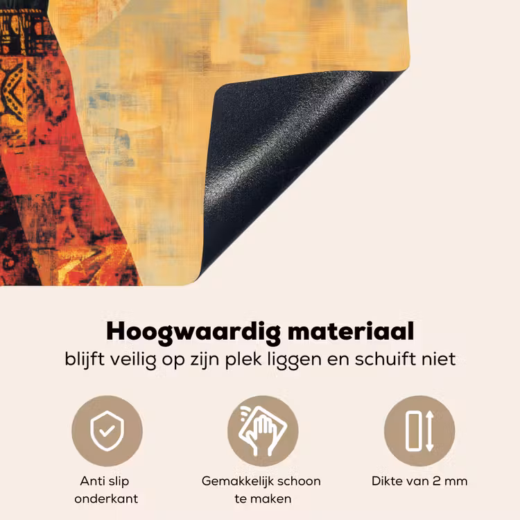 Vrouw - Silhouet - Patronen - Sierlijk Inductie beschemer met haakjes klein -ky-onderkant-nl
