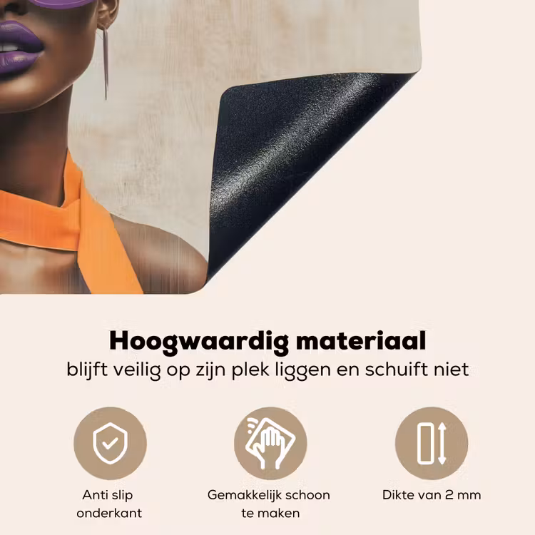 Vrouw - Zonnebril - Vlinder - Bloemen Inductie beschemer met haakjes klein -ky-onderkant-nl