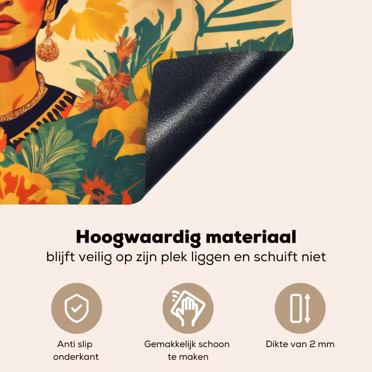 Vrouwelijk - Bloemen - Sieraden Inductie beschemer met haakjes klein -ky-onderkant-nl